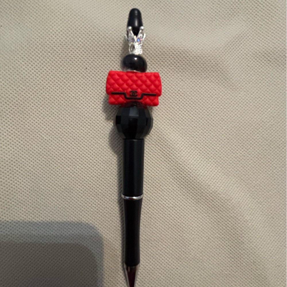 Black and Red Designer-Inspired Pen